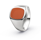 CR-Siegelring 07/6 - Silber 925 / - Carneol